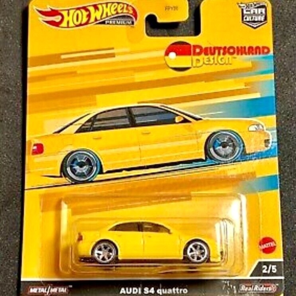 Hot Wheels Audi S4 quattro‎ HW Premium Deutschland Design 2/5 Car Culture Yellow